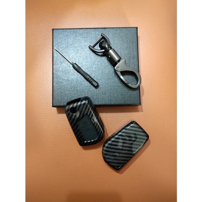 Casing Kunci Carbon Kunci Smartkey Cover Key Toyota All New Innova Reborn