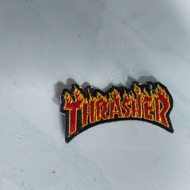 Emblem patch bordir thrasher