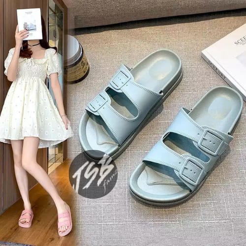 Sandal Jelly Selop Karet Import FIONA 1988 - 2 new