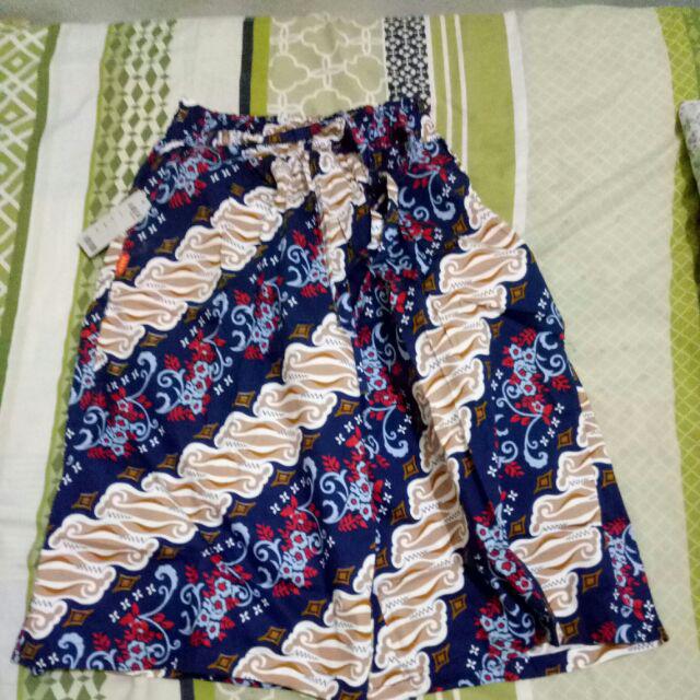 Zahra Celana Kulot Pendek Batik 7per8 Wanita Fit To Xxl