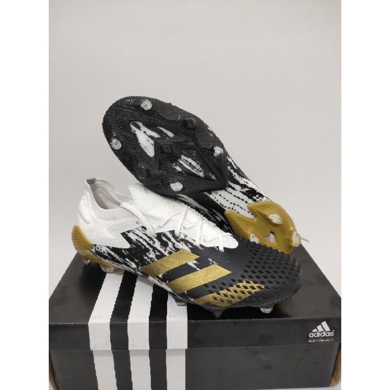 SEPATU BOLA ADIDAS PREDATOR 20.1 WHITE BLACK GOLD FG
