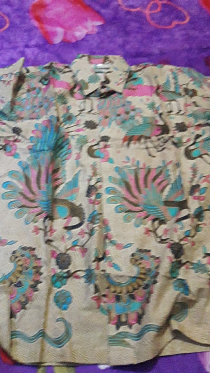 Kemeja Batik Pria Lengan Panjang Size M L Xl Xxl  Bswart Batik Hrb026