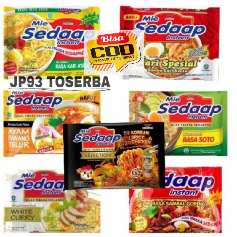 

Promo Mie Sedaap Kuah / Goreng All Varian Rasa