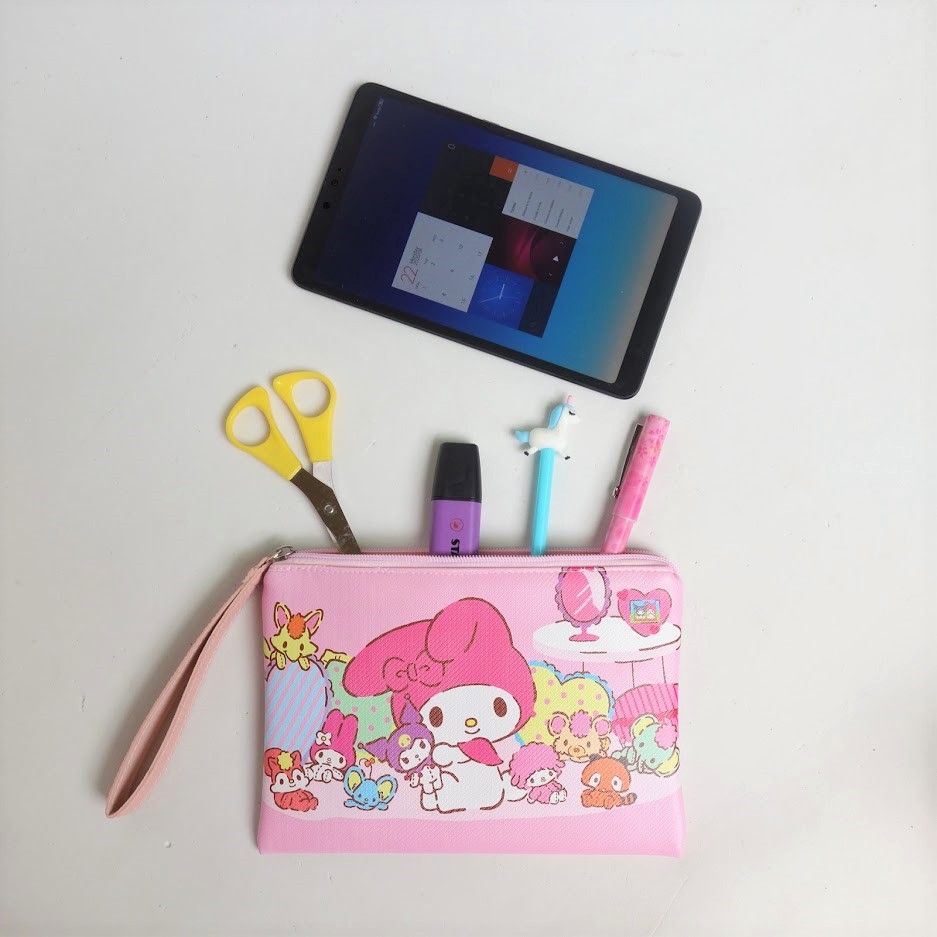 Pouch Kosmetik Dompet Kosmetik Tempat Pensil Serba guna Unicorn Melody 065 Multifungsi - Skoola