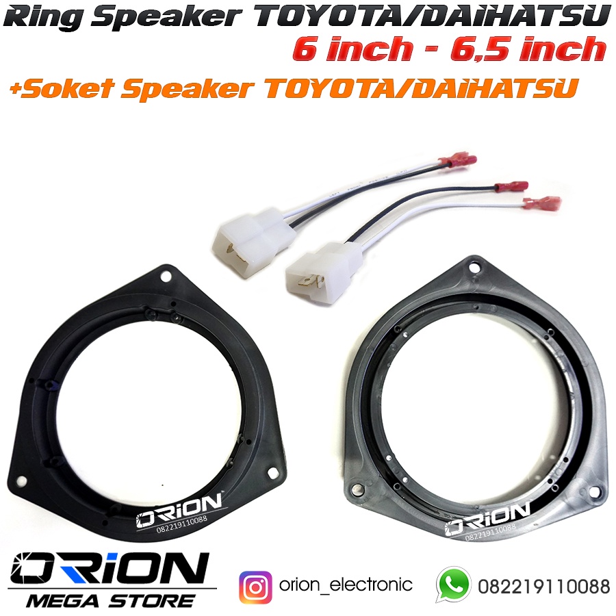 Ring Speaker Toyota Plus Soket Speaker PNP Toyota Dudukan Speaker