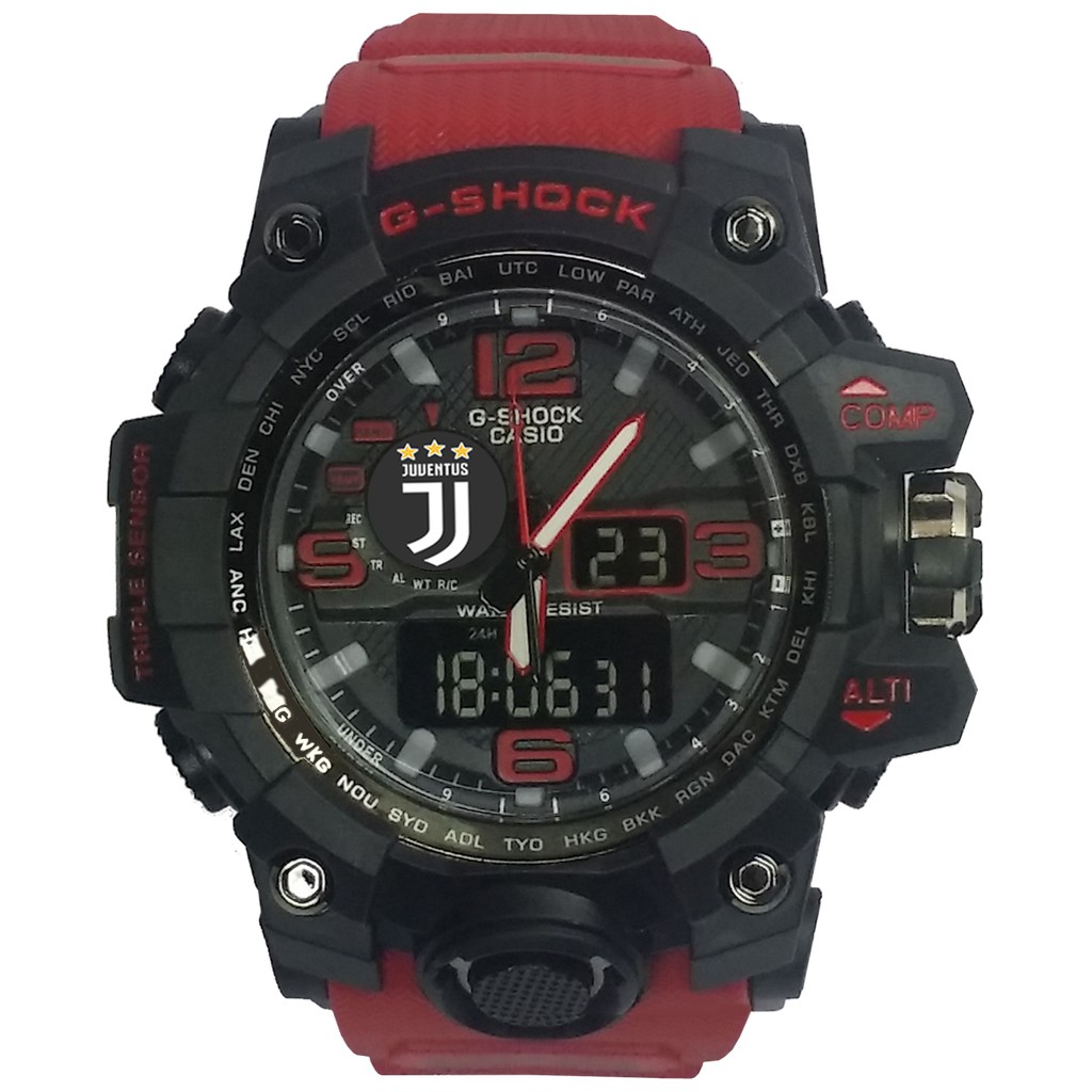 Exclusive Jam JUVENTUS NEW Double Time (Tali Merah Marun)