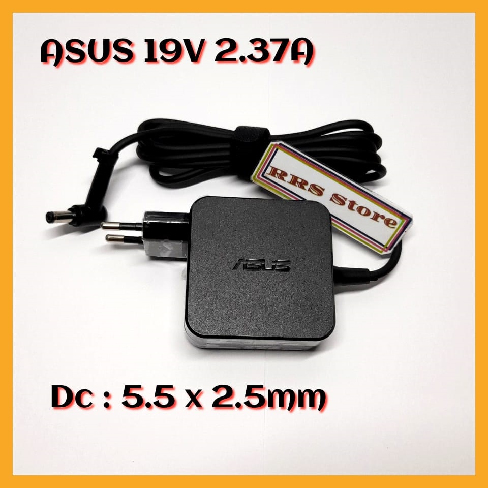 ADAPTOR CHARGER ASUS LAPTOP 19V 2.37A 5.5*2.5MM series  X452E x445L x450L x451C x551c x551m X750LA Q501 D550CA PA3743U-1ACA, PA3822U-1ACA, AD883220 010KLF, AD883220 210ALF, AD883J20 010KLF,