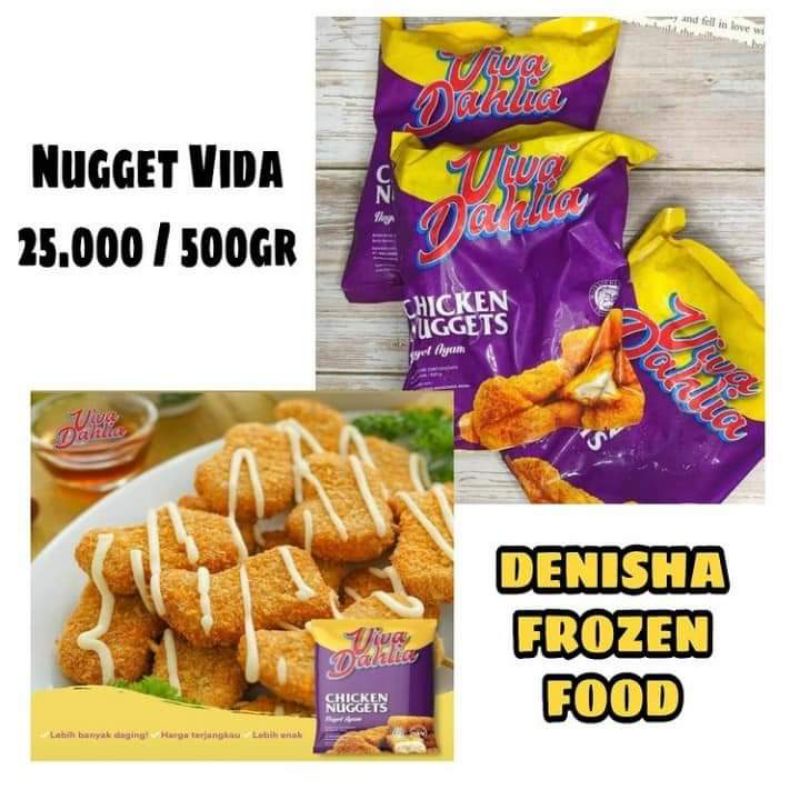 

Nugget Ayam Vida 500gr MURAH ENAK FROZEN FOOD Balikpapan, Nugget kanzler, nuget ayam Hemato, nuget salam, nuget Bellfood, nuget murah Balikpapan