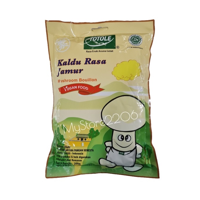 TOTOLE Kaldu Rasa Jamur HALAL 200gram / Mushroom Bouillon (200 gram) (sedang)