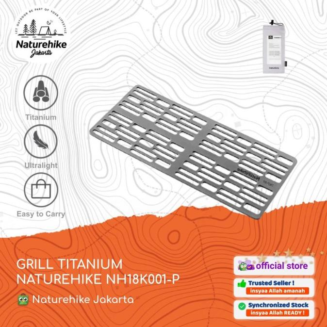 GRILL TITANIUM NATUREHIKE NH18K001-P BBQ CAMPING PEMANGGANG ULTRALIGHT