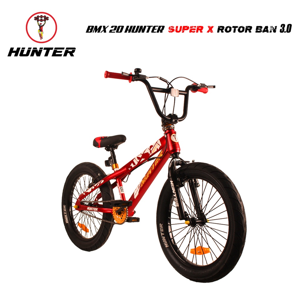 SEPEDA BMX 20 INCH HUNTER SUPER X ROTOR BAN 3.0