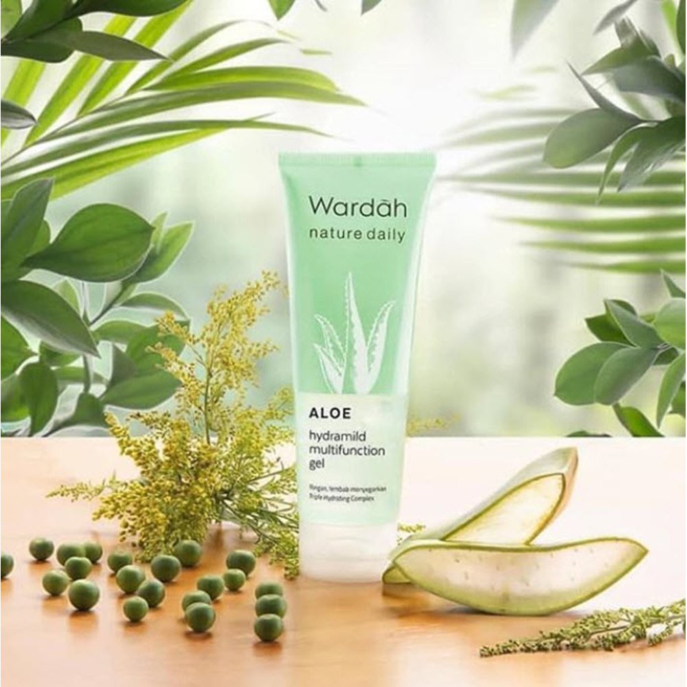 Wardah Aloe Vera Hydramild Multifunction Gel Hydrating Lotion Nature Daily 100 ML Shopee Indonesia