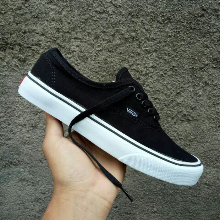 Sepatu Vans Port Royal Impor Premium black Hitam Sekolah Kerja Kuliah Traning Pria Wanita