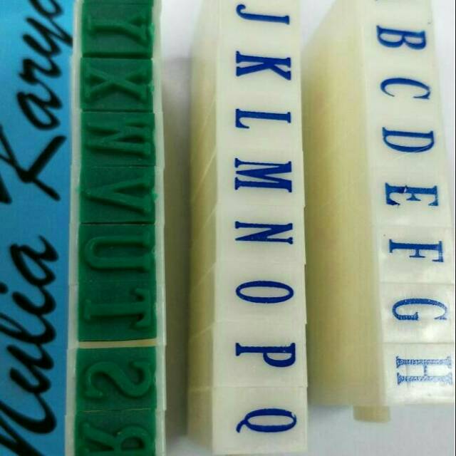 

Stempel huruf A sd Z ukuran 9mm printing kit