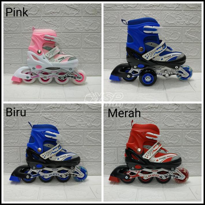 Sepatu Roda Power Anak Cewek Cowok / Inline Skate Dewasa Pria Wanita