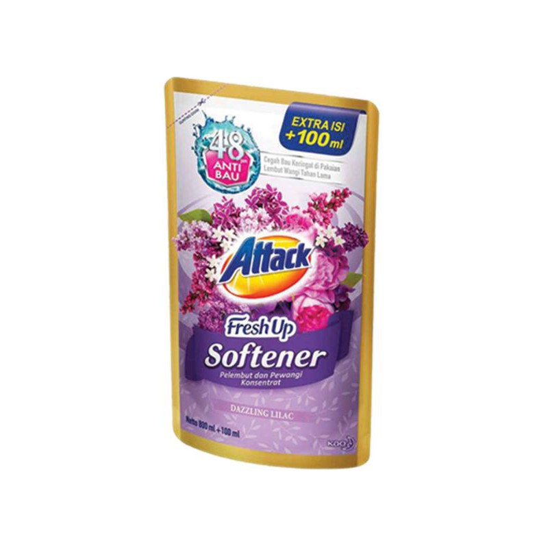 Kao Attack Softener Fresh Up Dazzling Lilac 800+100Ml
