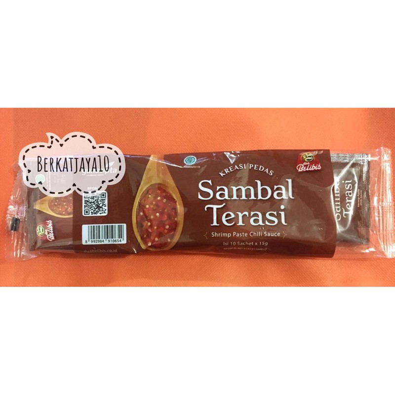 

Sambal Terasi Dua Belibis Renceng isi 10 sachet x 15 gr