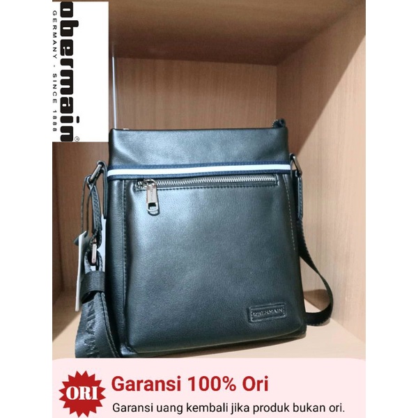 tas selempang pria kulit asli obermain ori 100%