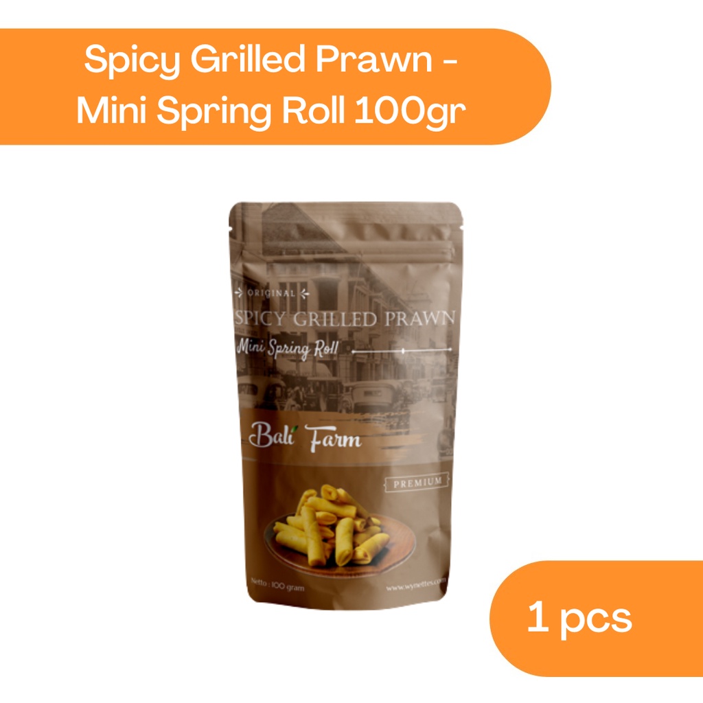 

Saboga x Bali Farm Spicy Grilled Prawn - Mini Spring Roll 100gr