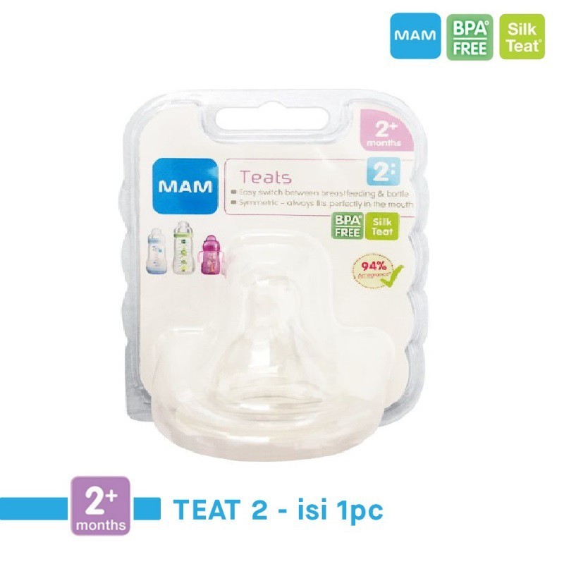 Mam Teat Silicone Nipple Dot Bayi - 1 Pack