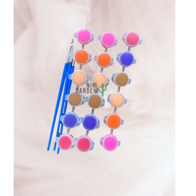 

Cat akrilik/cat acrylic set untuk melukis mewarna anak/kids painting