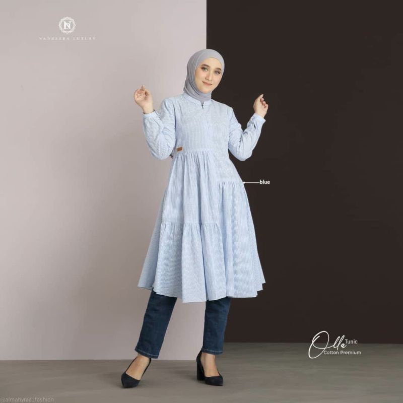 TUNIK WANITA TUNIK MURAH BY NADHEERA LUXURY OLLA TUNIK