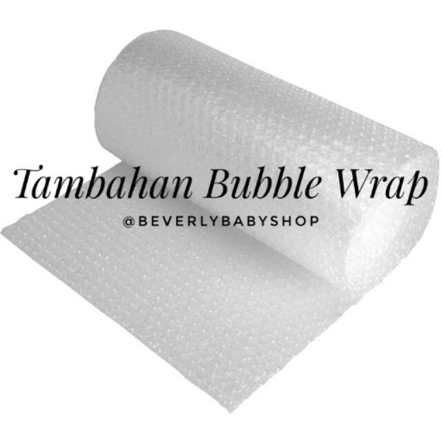 

Tambahan bubble wrap agar paket lebih aman