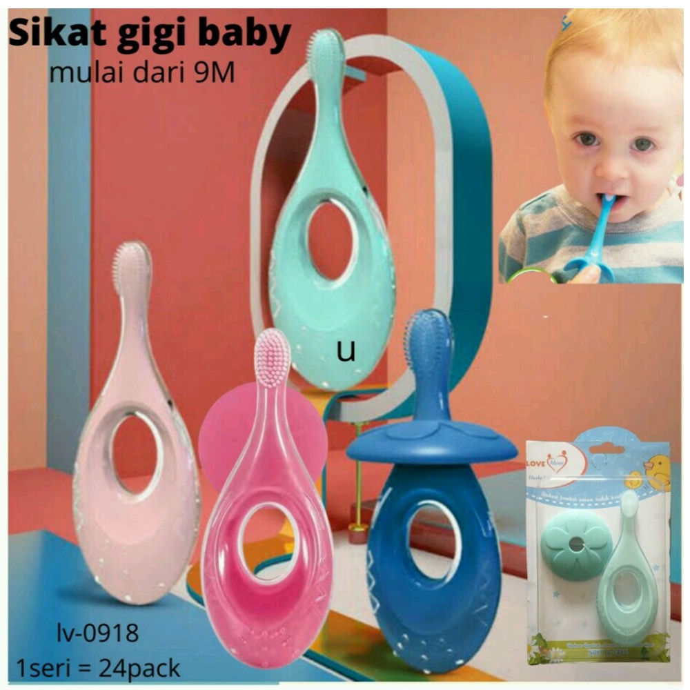 Love Mom Sikat Gigi Bayi Baby Training Toothbrush Bayi Baru Lahir