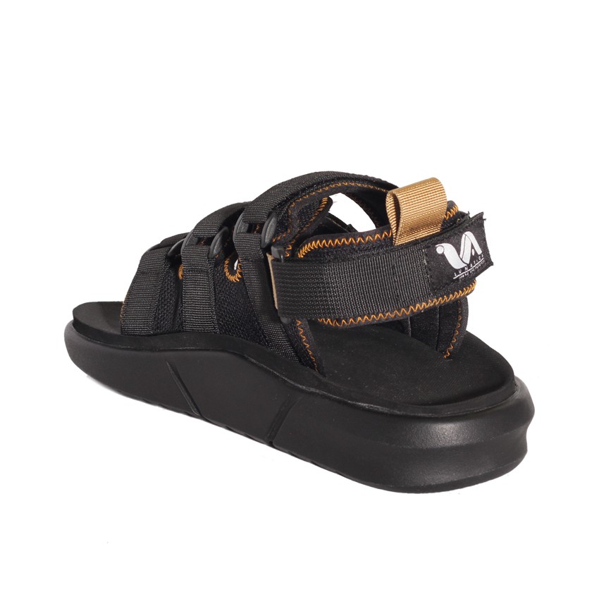 Ashurra Ocean Full Black | Sandal Gunung Original Santai Kasual Pria Cowok Sendal | FORIND Lvnatica