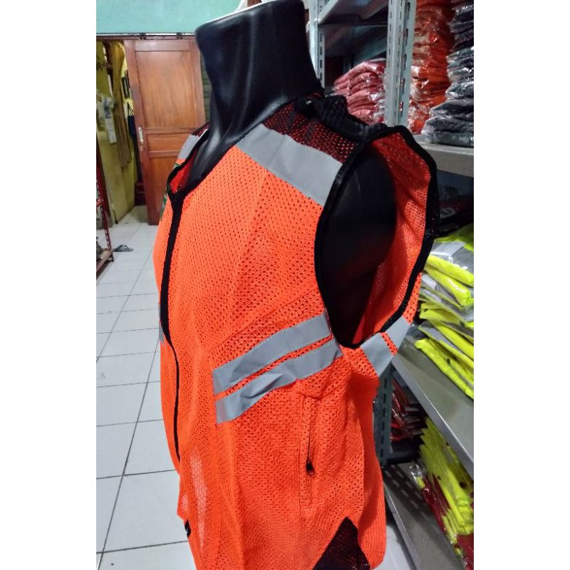 ROMPI SAFETY JARING ALLSIZE BERLOGO SAYA PILIH SELAMAT ORANYE