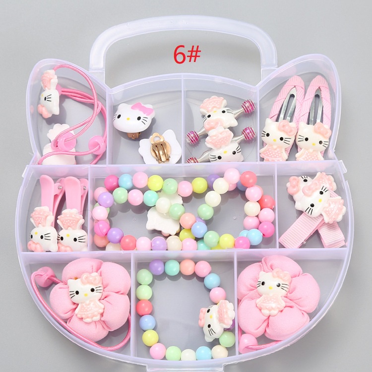 [WS]  Jepit rambut anak set /perhiasan anak set 10 in 1/ ikat rambut set BEST QUALITY 10 in 1