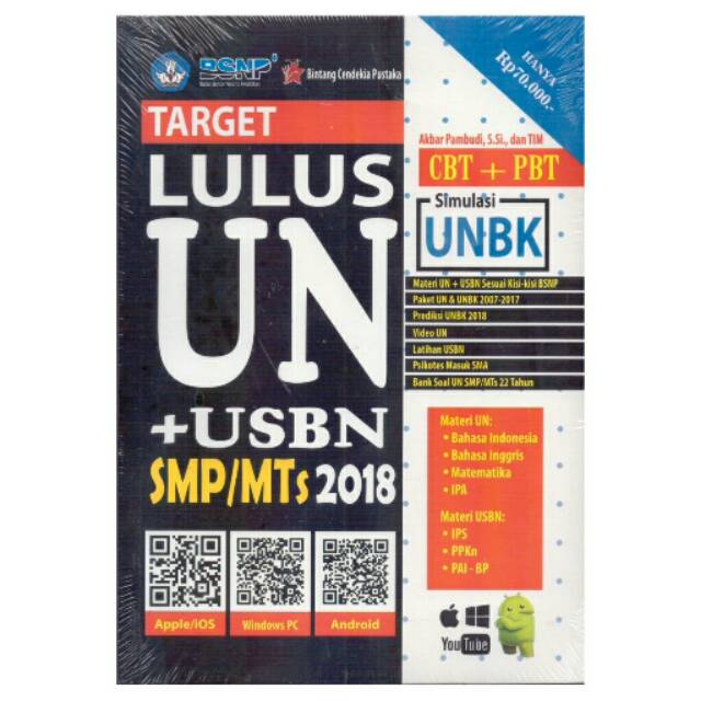 TARGET LULUS UN + USBN SMP 2018-0