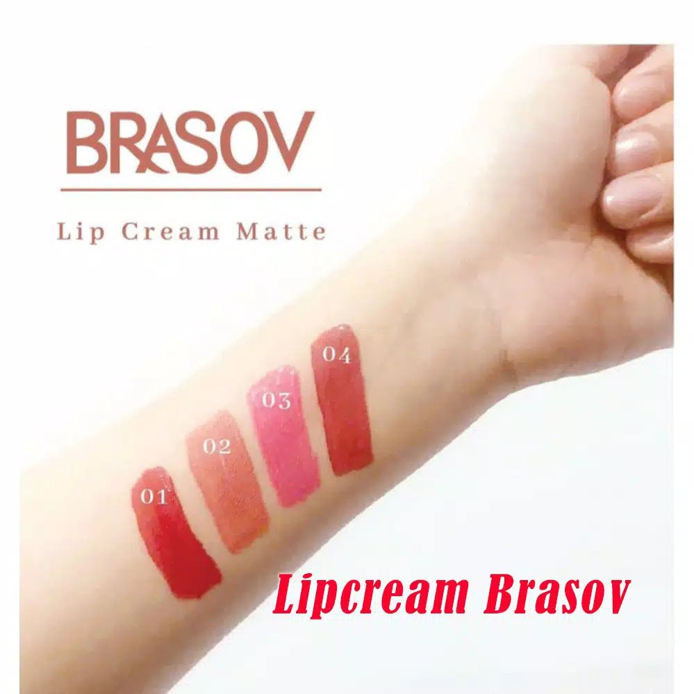 BRASOV Fresh &amp; Long Lasting Matte Lip Cream [BPOM]