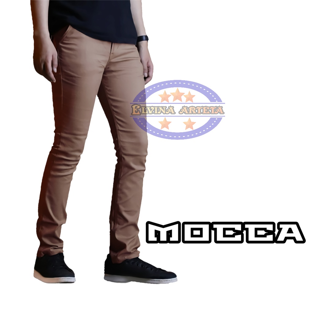 Celana Panjang Pria Slimfit 27-38 Celana Chino Bahan Melar Original Distro Premium