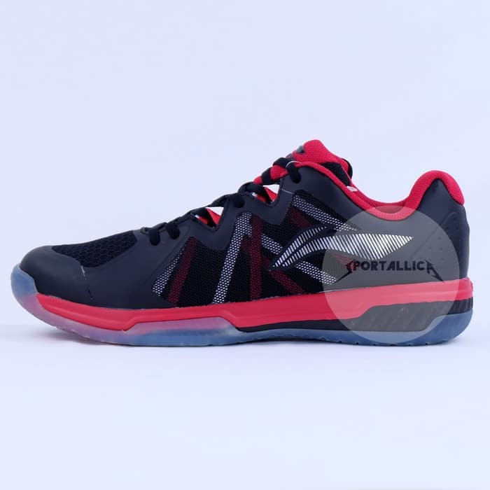 Sepatu Badminton Li Ning LiNing AYTN083 Dual Cloud Light Black