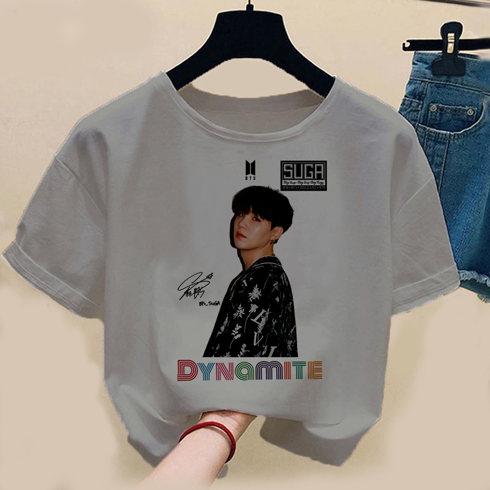 FLEURIR - KAOS  SUGA FACE WANITA DEWASA LENGAN PENDEK JUMBO TEE KPOP