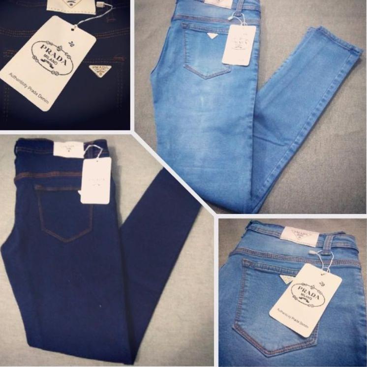 Lagi Tren.. Celana jeans wanita /Soft jeans skinny/ Prada Milano
