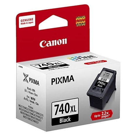 CARTRIDGE CANON PG 740 XL BLACK / TINTA CATRIDGE CANON PG740XL HITAM ORIGINAL - RESMI