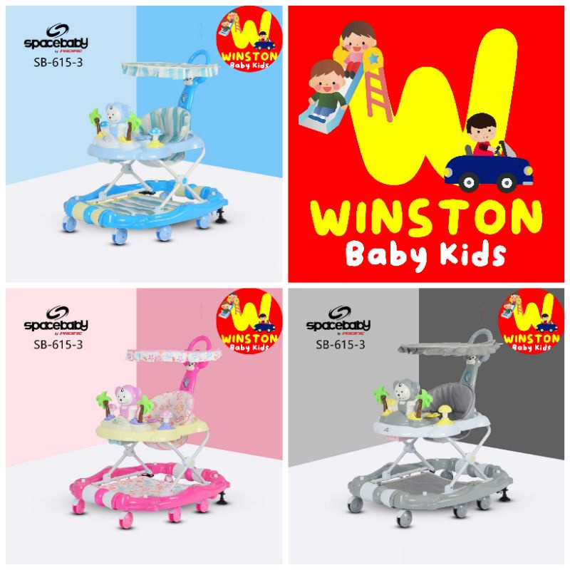 BABY WALKER SPACE BABY SB 615-3 BISA AYUN (MAINAN MONYET PANTAI)