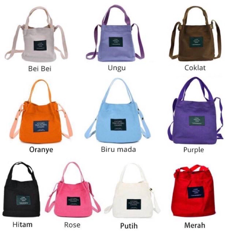 TAS SELEMPANG MINI KANVAS