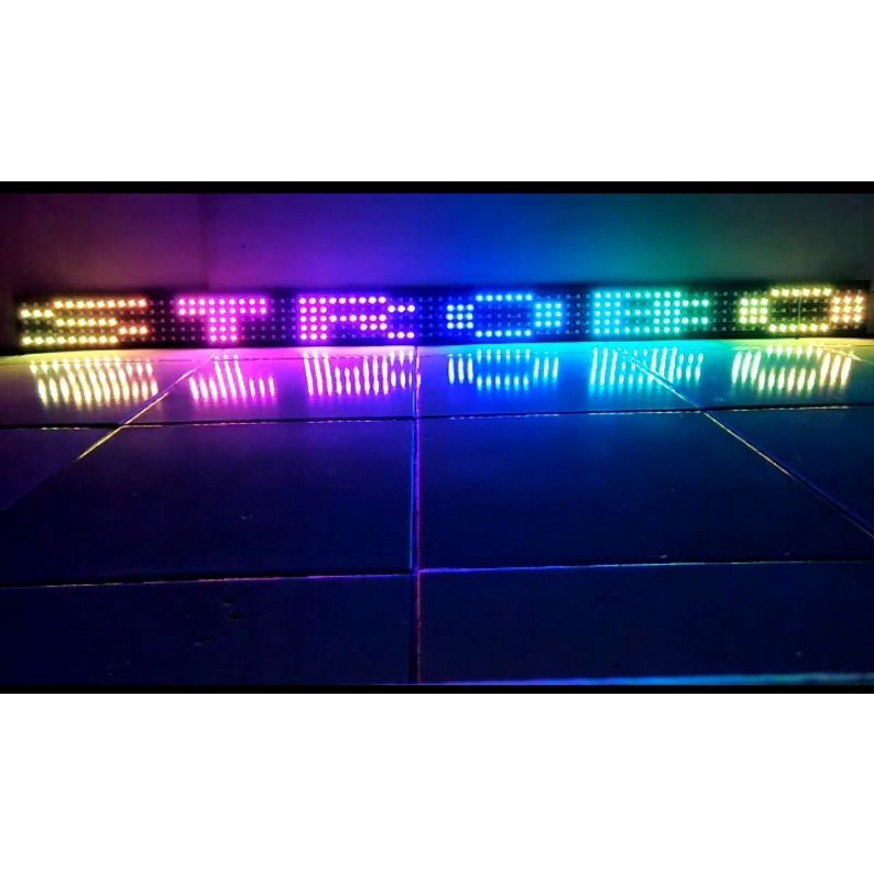 lampu Strobo/LED Strobo kaca depan Strobo teks 5 baris terbaru + teks display