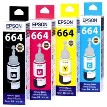 INK EPSON 664 COLOR (BLACK, CYAN, MAGENTA, YELLOW) ORIGINAL TINTA ORI