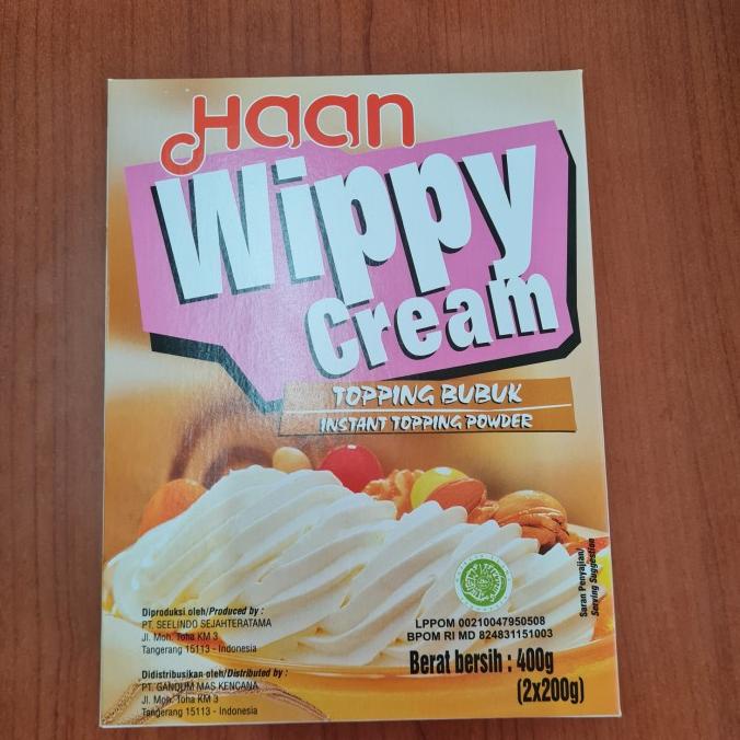 

(BISA COD) wippy cream haan 400gr