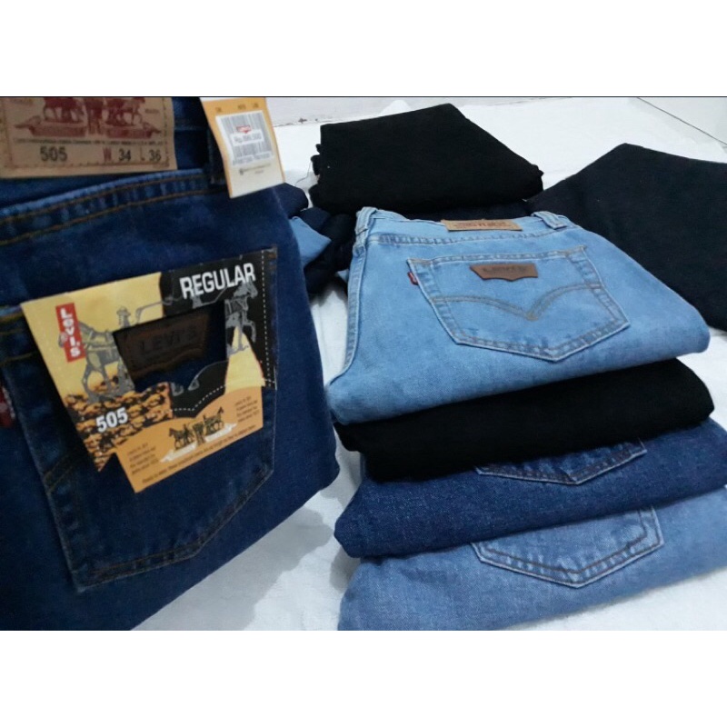 CELANA JEANS REGULER/STANDAR/Celana Jeans Pria Levis Standar Reguler Fit - Levis 505 Slim Straight 2