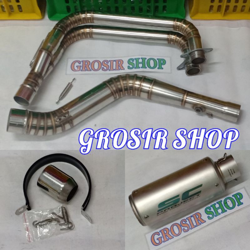 KNALPOT SC PROJECT R25 MT25 - KNALPOT SC PROJECT IMPORT R25 MT25 FULL SYSTEM