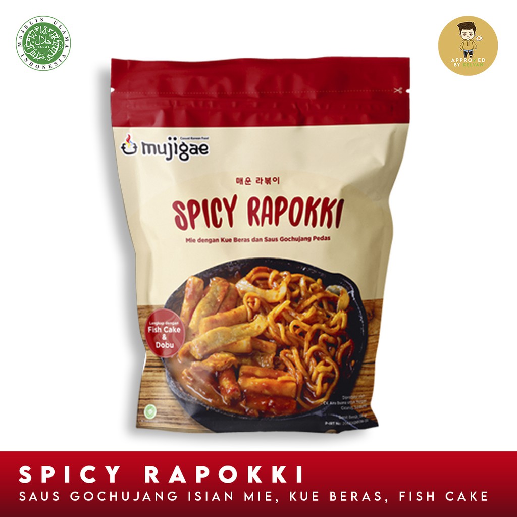 

Mujigae Spicy Rapokki 350gr - Ramen Topokki / Tteokbokki