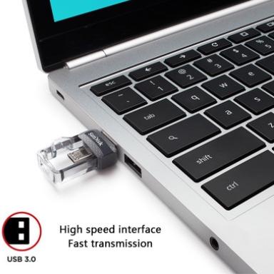 68 Flashdisk SanDisk Dual Drive OTG Flash disk USB Type B 16/32/64/128GB Flash Drive Dual OTG 150M/S