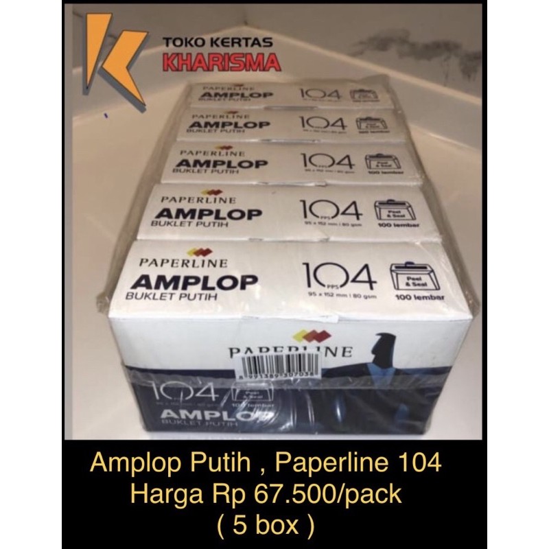 

Amplop Putih Paperline 104 Pack