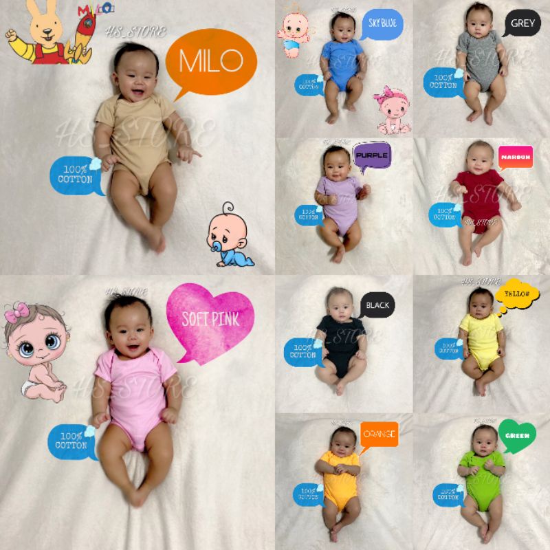 Harga Grosir !! Jumper Polos Baby / Bayi / Jumpsuit Baby / Dijamin Termurah !!