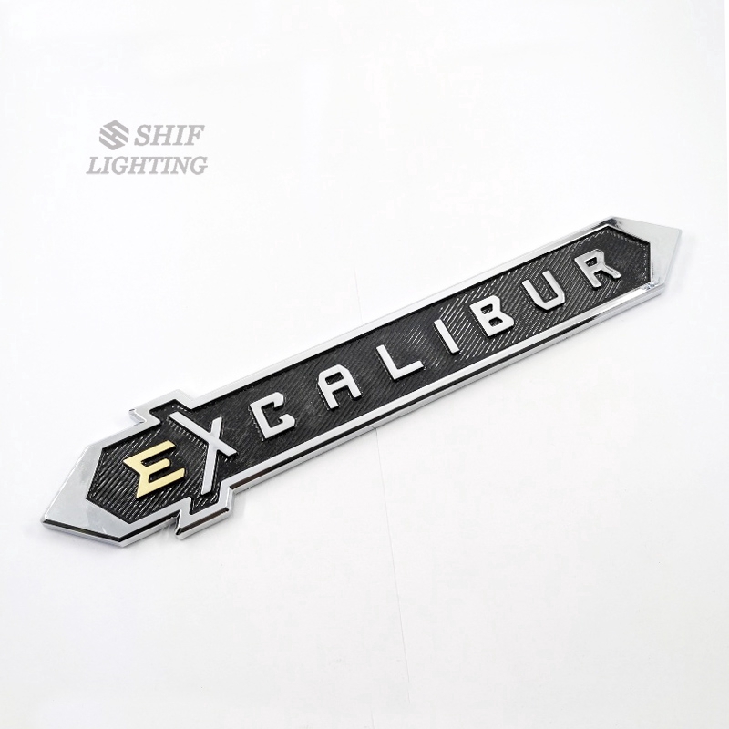 1pc Stiker Emblem Logo EXCALIBUR Bahan ABS Untuk Dekorasi Mobil TOYOTA Land Cruiser